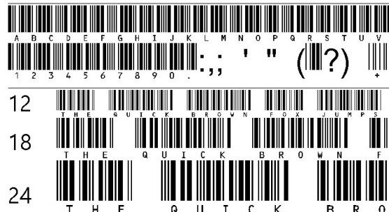Barcode font download